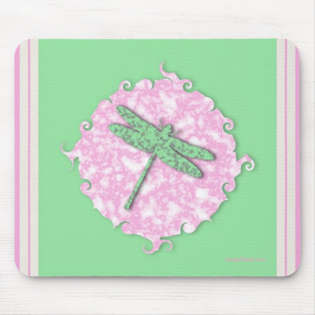 Marble Dragonfly Mousepad Musmatta (Framsidan)