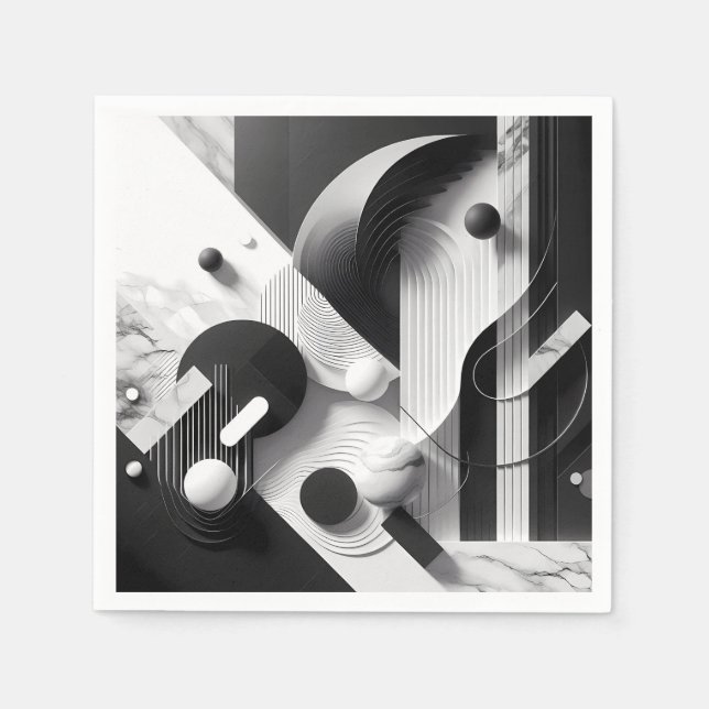 Marble Echoes of Silent Geometry Pappersservett (Framsidan)