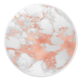 Marble Effect-låda för elegant Ro Guld Knopp