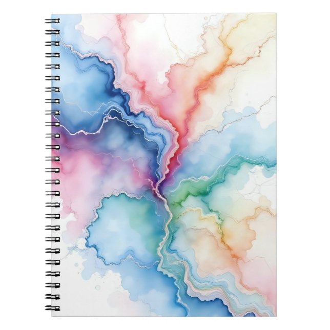 marble effect notebook anteckningsbok (Framsidan)
