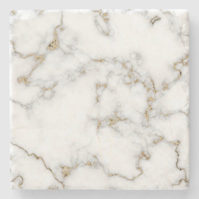 Marble, effekt guld och vitt stenunderlägg (Framsidan)