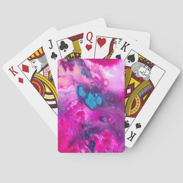 Marble Electric Rainbow Marble Casinokort (Baksidan)