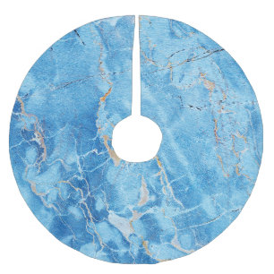 Marble Elegance: Natural Textured Yta. Julgransmatta Borstad Polyester