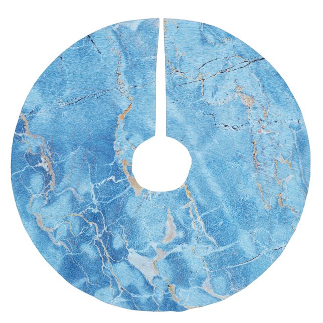 Marble Elegance: Natural Textured Yta. Julgransmatta Borstad Polyester (Framsidan)