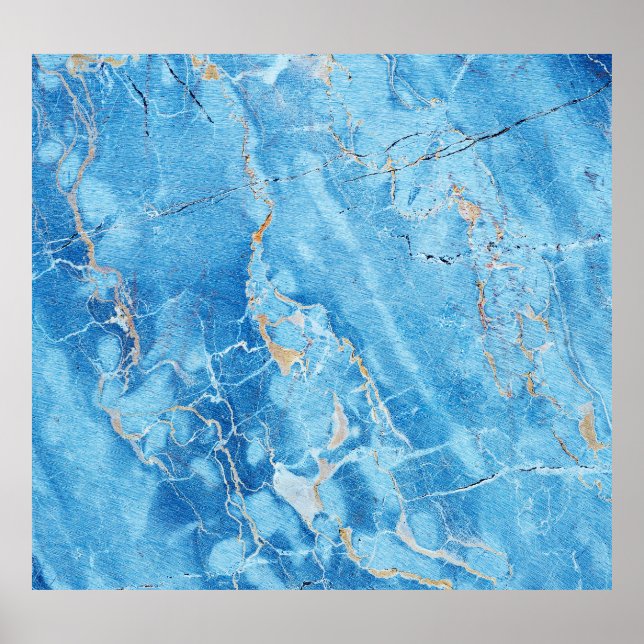 Marble Elegance: Natural Textured Yta. Poster (Framsidan)
