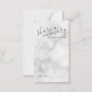 Marble Elegant Bröllop för   minne Rådkort