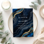 Marble Elegant bröllop Inbjudningar<br><div class="desc">Blåbröllopsinbjudan till eleganten med elegantens typografi och marmorbakgrund. Anpassa med all information om en inbjudan till personligt bröllp.</div>