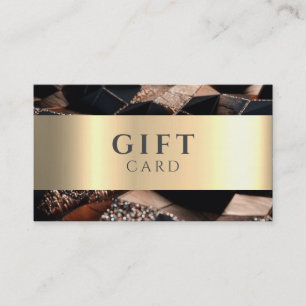 Marble Elegant White Faux Guld Beauty Gift Card Visitkort