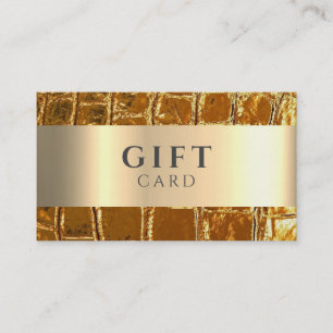 Marble Elegant White Faux Guld Beauty Gift Card Visitkort