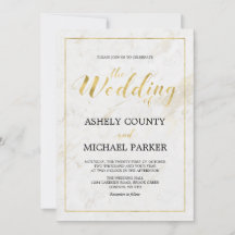 Marble | Enkel Modern Typografi Bröllopsceremoni