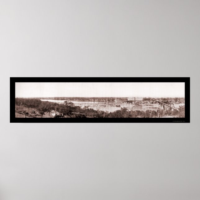 Marble Falls TX Scenia Photo 1908 Poster (Framsidan)