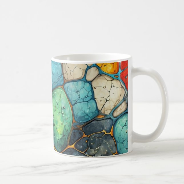 marble färg kaffemugg (Höger)