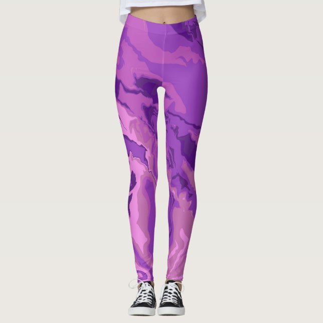 Marble Färg Leggings (Framsida)