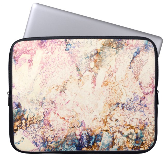 Marble Fluid Abstrakt Mönster Laptop Fodral (Framsidan)