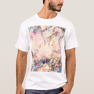 Marble Fluid Abstrakt Mönster T Shirt