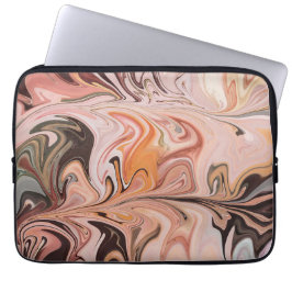 Marble Forms – Pink & Beige Soft Marble Laptop Fodral