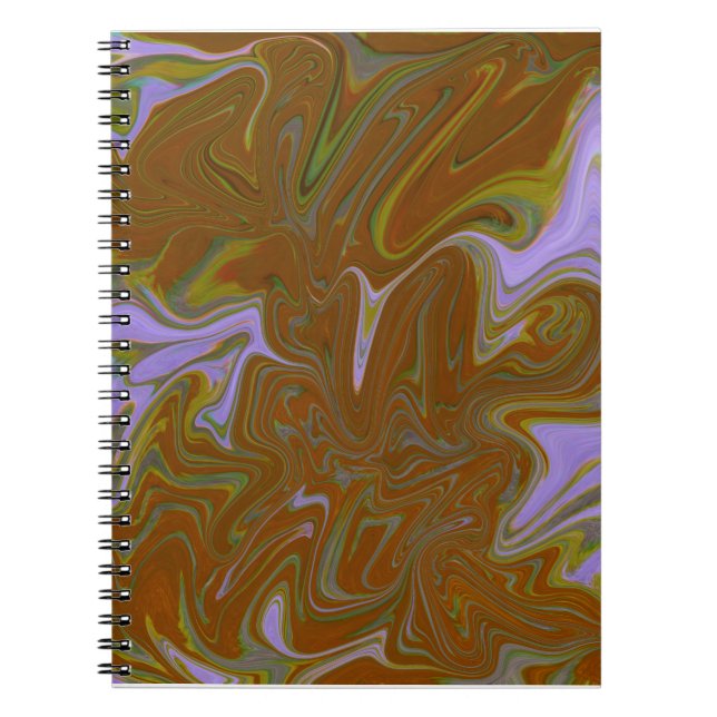 Marble Forms – Terracotta Warm Abstract Anteckningsbok (Framsidan)
