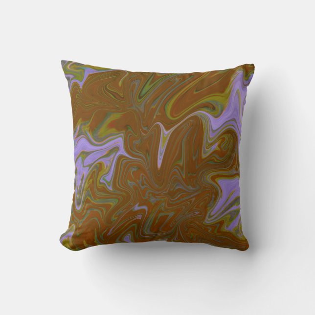 Marble Forms – Terracotta Warm Abstract Kudde (Framsida)