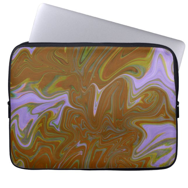Marble Forms – Terracotta Warm Abstract Laptop Fodral (Framsidan)