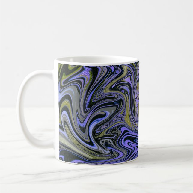 Marble Forms – Violet & Gold Mystic Energy Kaffemugg (Vänster)