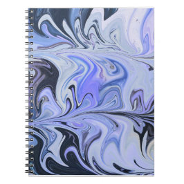 Marble Forms – White & Grey Minimal Texture Anteckningsbok