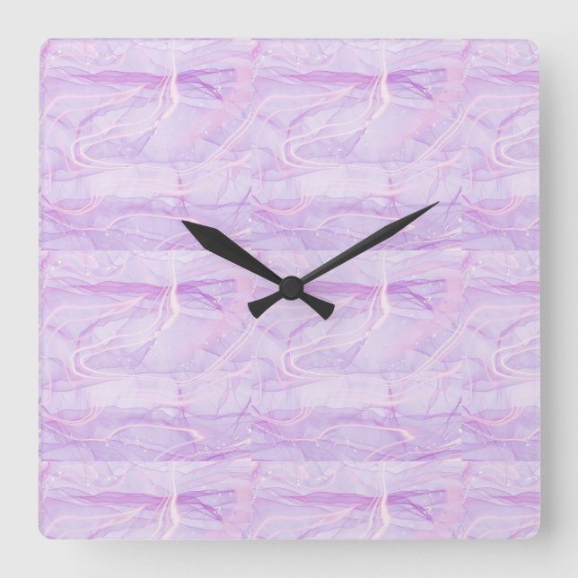 MARBLE GALAXY  FYRKANTIG KLOCKA (Framsida)