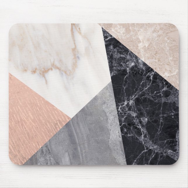Marble Geometric Mönster Musmatta (Framsidan)