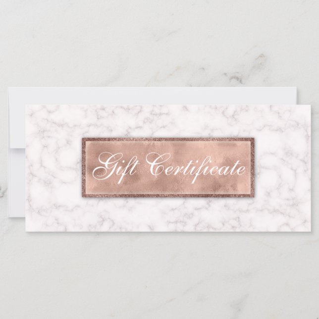 Marble Gift Certificate Elegant Real Gods (Framsida)