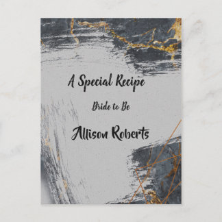 Marble Glitter Geometric Möhippa Vykort