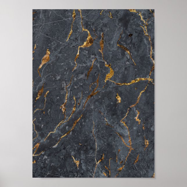 Marble Glitter Geometric Poster (Framsidan)