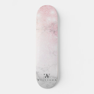 Marble Glitter Personlig Mini Skateboard Bräda 18,5 Cm