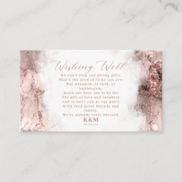 Marble Glitter Wishing well V3 Ro Guld ID644 Tilläggskort