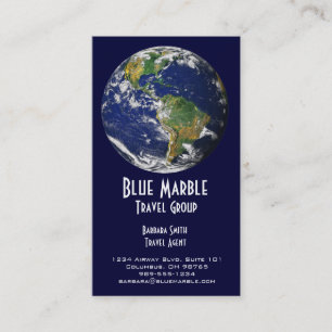 Marble_global resebyråman & Agency_blue Visitkort