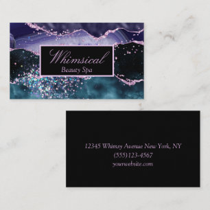 Marble Gnistra Agate Design Beauty Spa Visitkort