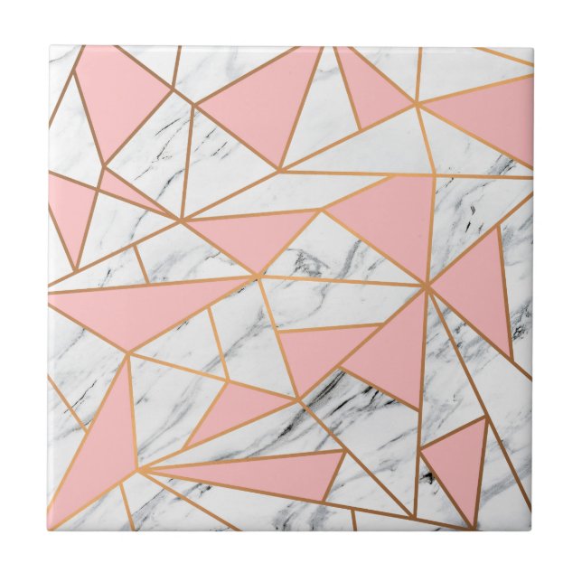 Marble Golden Mosaic Kakelplatta (Framsidan)