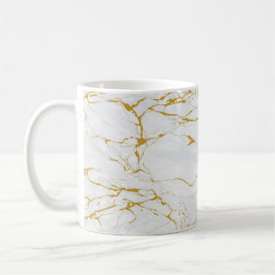 Marble Golden Struktur Seamless Mönster Kaffemugg