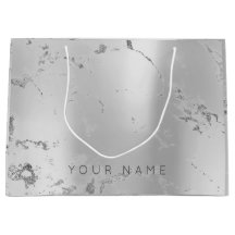 Marble Grått Metallic Steel Lux Abstrakt Silver