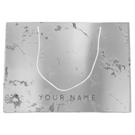 Marble Grått Metallic Steel Lux Abstrakt Silver