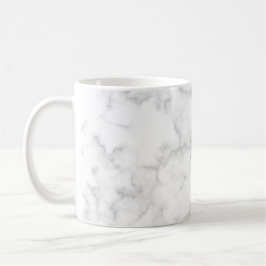 Marble Grått White Abstrakt Mönster Modern Elegant Kaffemugg