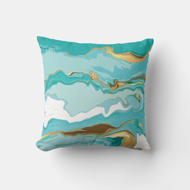 Marble, guld: abstraktens vintage-bakgrund. kudde (Framsida)