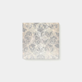 Marble & Guld Geometric Mönster Post-it Block