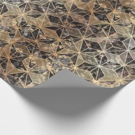 Marble & Guld Geometric Mönster Presentpapper