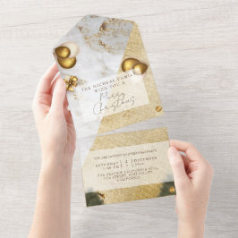 Marble guld glitter, jul och år Firande