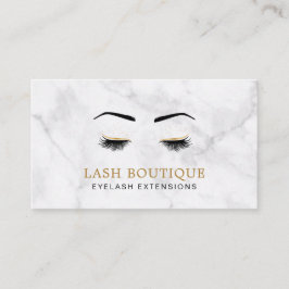 Marble Guld Lash Brow Beauty Visitkort