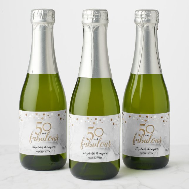 Marble Guld Personlig 50 och Fabulous (Flaskor)