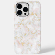 Marble guld vit rosa iphone case