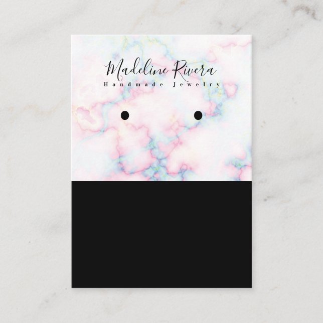 Marble Handmade Artisan Earring Visning Cards (Framsida)