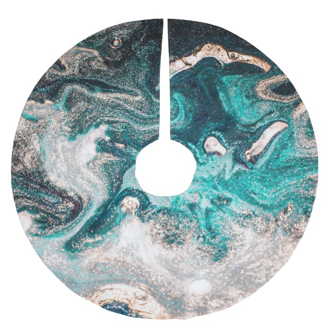Marble Handmade: Traditional Luxury Struktur. Julgransmatta Borstad Polyester (Framsidan)