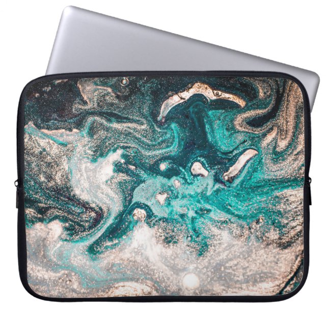 Marble Handmade: Traditional Luxury Struktur. Laptop Fodral (Framsidan)