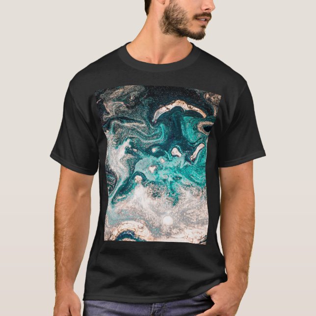 Marble Handmade: Traditional Luxury Struktur. T Shirt (Framsida)